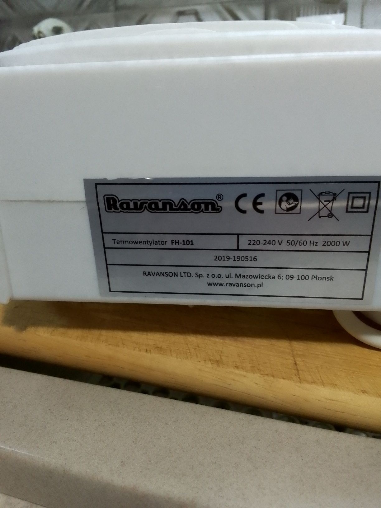 Sprzedam termowentylator  Rawanson