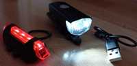 Oświetlenie LED przod i tyl, ladowane USB