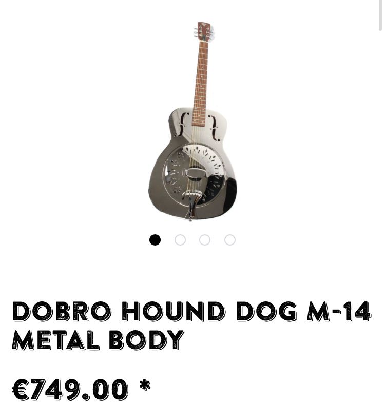 Dobro Hound Dog M-14 com Pickup Fishman + Novo Cone