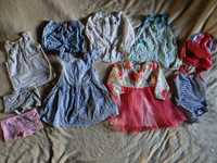 Набір літніх речей для дівчинки сарафан, сукня купальник панамка