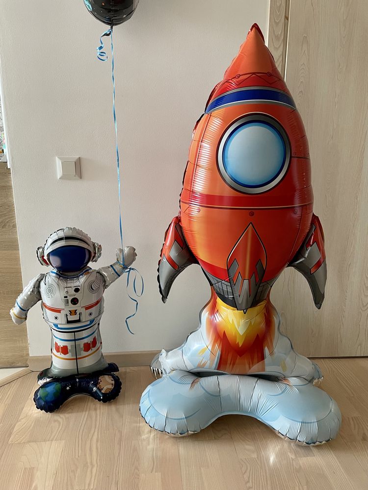 Кулька, шарік, космонавт+ ракета 3D космос