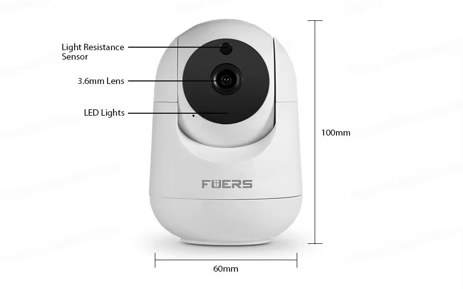Відеоняня Wifi камера Tuya Fuers 5 mp Бездротова Відеонагляд