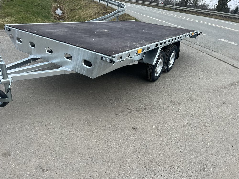Przyczepa PLATFORMA 4x2m mocna solidna 750kg DMC