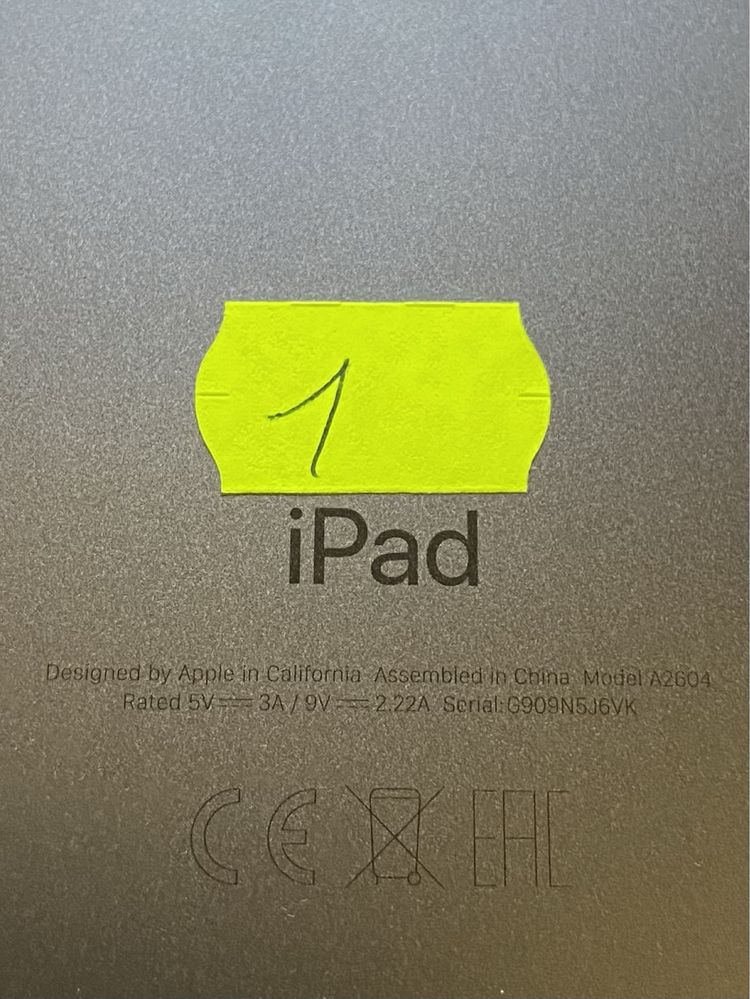 Планшети apple ipad 9 a2604/ на відновлення! Артикул D358