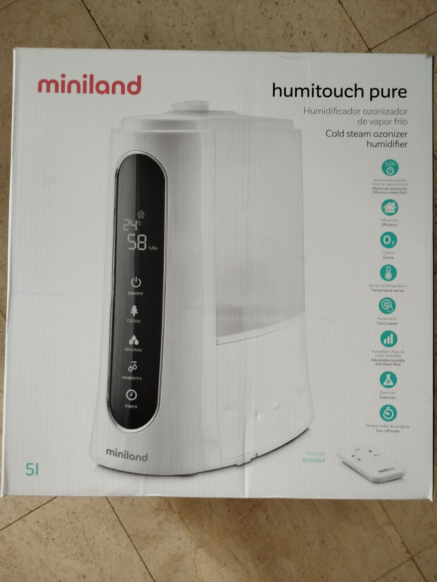 Humidificador Miniland Humitouch Pure