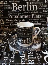 Zestaw Nowy w opakowaniu 6 set filiżanki do espresso talerzyki Berlin