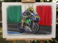 Obraz Valentino Rossi Yamaha MotoGP 40x60cm akryl