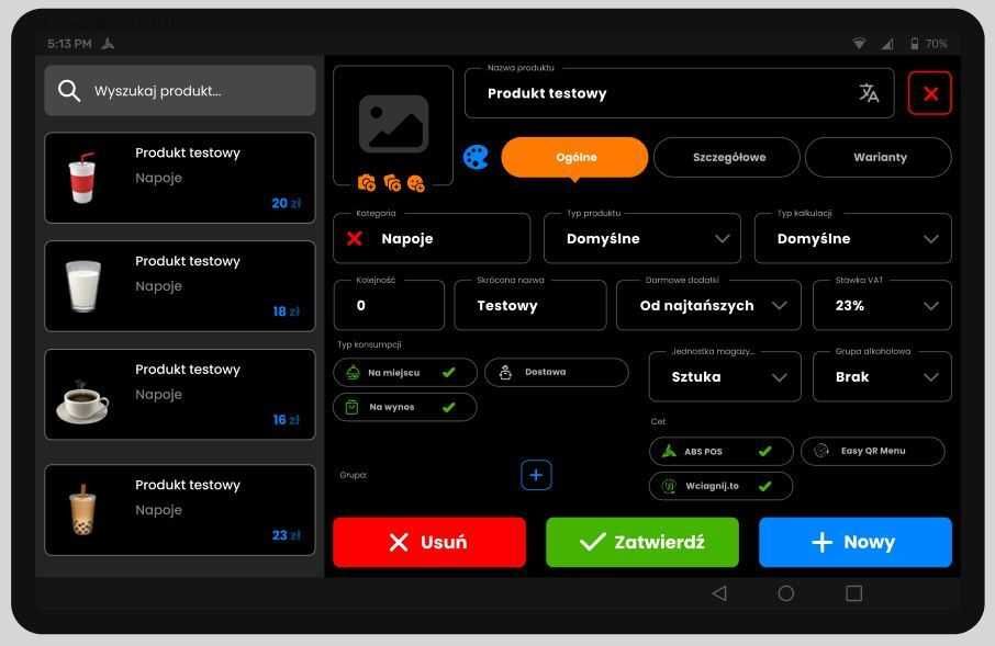 Program do magazynu, komputer All in One, ABS POS + Terminal płatniczy