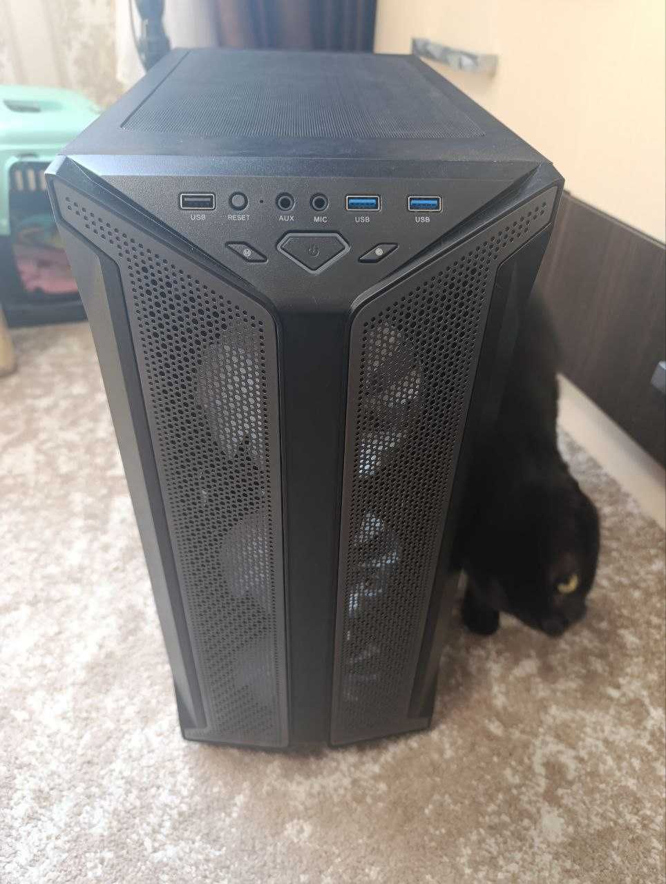 Корпус настоящего игрового ПК GameMax Brufen C1 (9FanARGB+HUB+кабель)