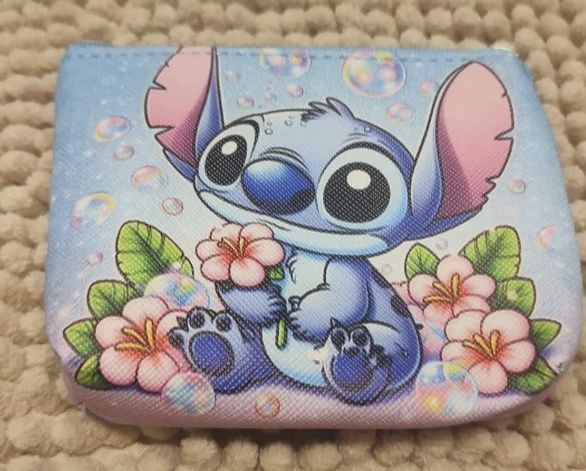 Portmonetka kawaii niebieska Stitch, nowa

Nowa