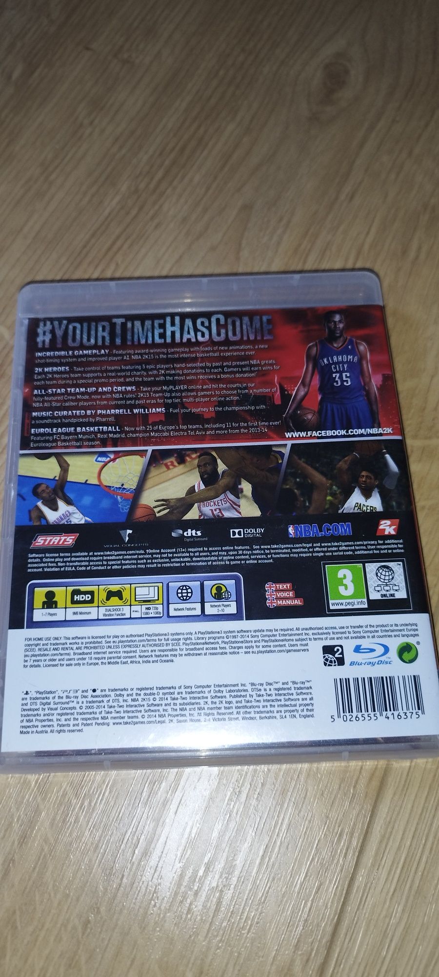 NBA 2K15 ps3. PlayStation 3.