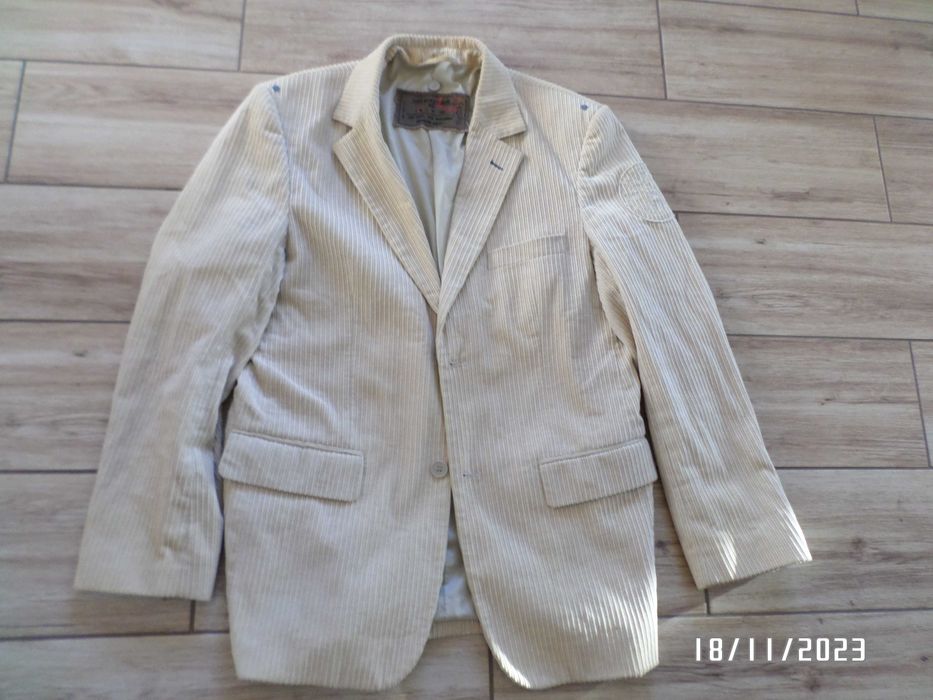 firmowa marynarka męska-sztruks-M/L