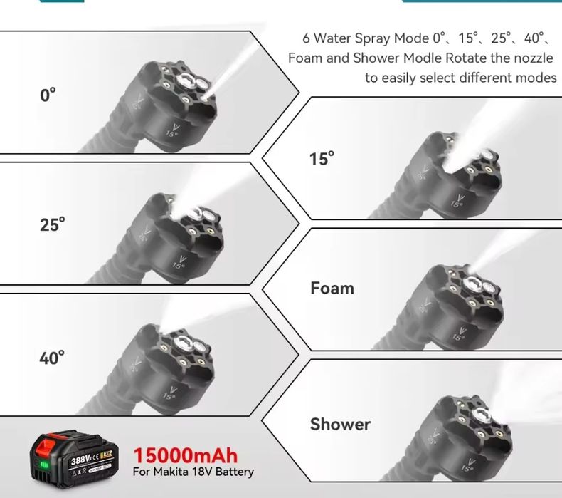 Máquina de pressão 200bares, de lavar carro, bicicleta.....