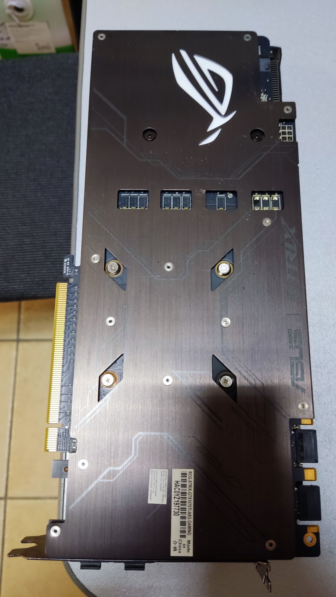 Відеокарта nVIDIA GTX1070Ti Asus Rog Strix Gaming 8Gb 256bit GDDR5 (RO