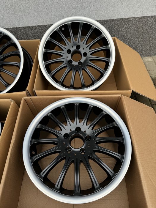 Felgi aluminiowe 5x112 czarna satyna rant cnc