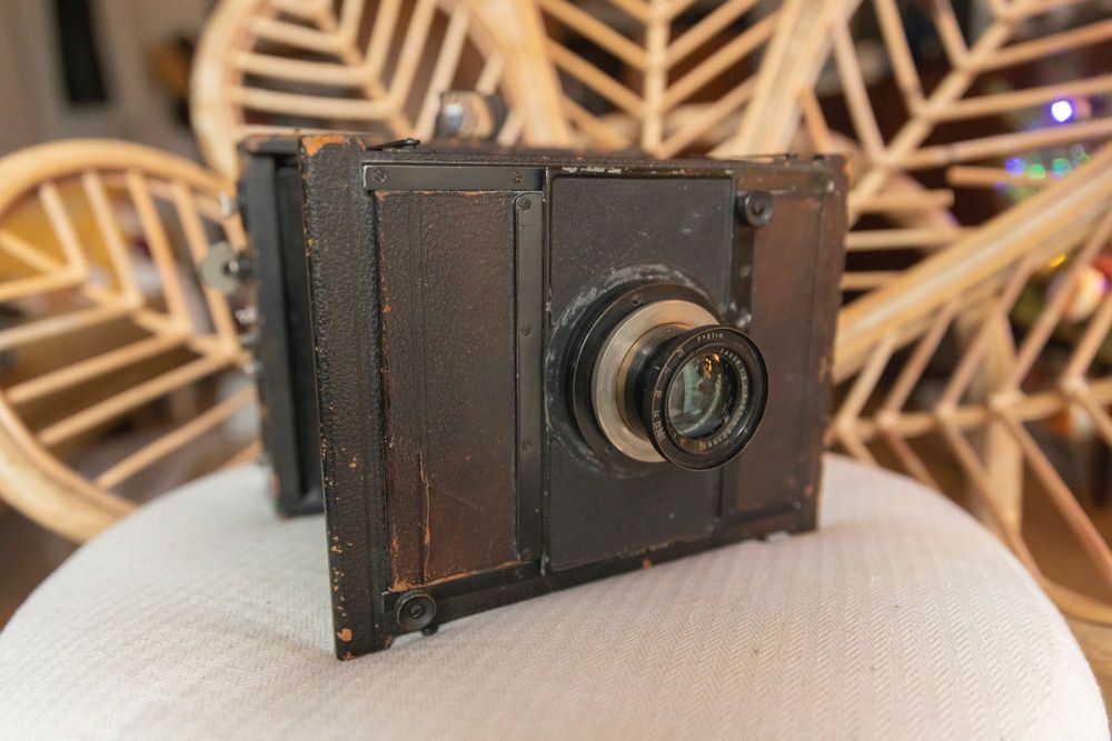 GOERZ Berlin aparat wielkoformatowy z obiektywem Dagor 210mm