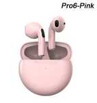 Słuchawki bezprzewodowe Air Pro 6 TWS Bluetooth pink różowe