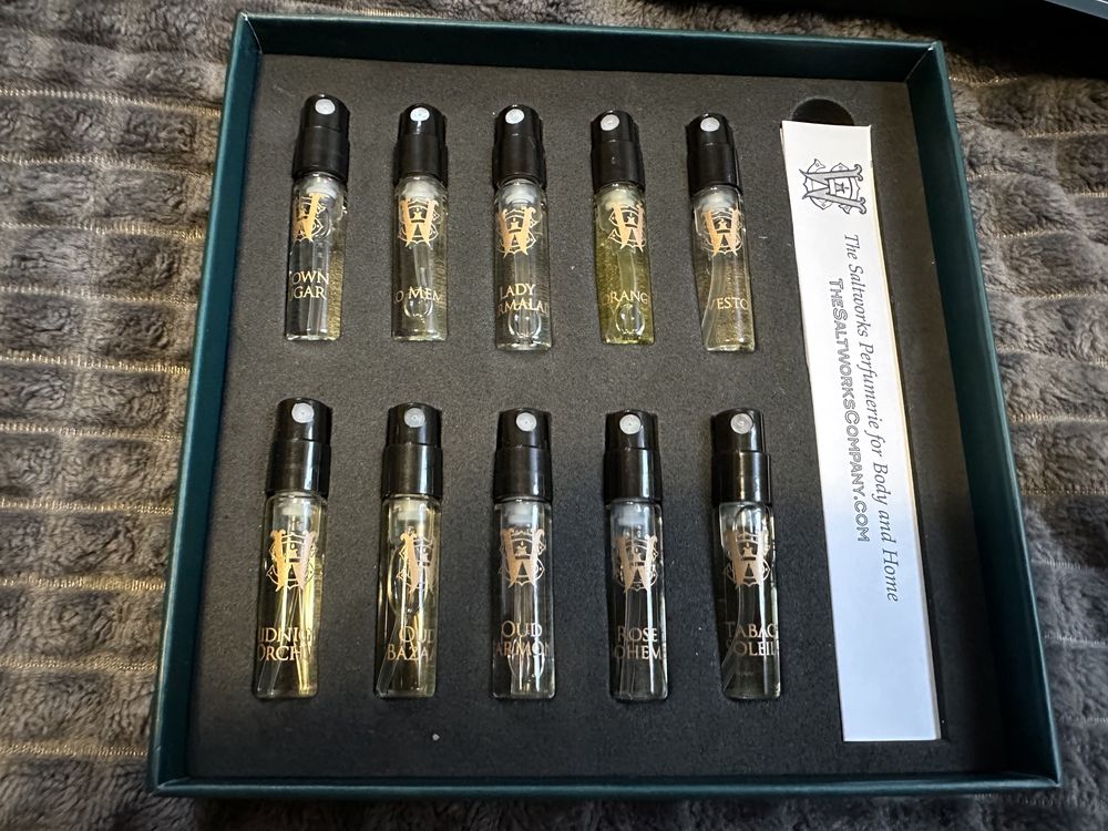Сет, набір мініатюр духи, подарунковий набір Saltworks Perfumery