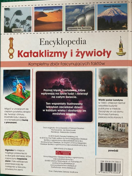 Encyklopedia Kataklizmy i żywioły