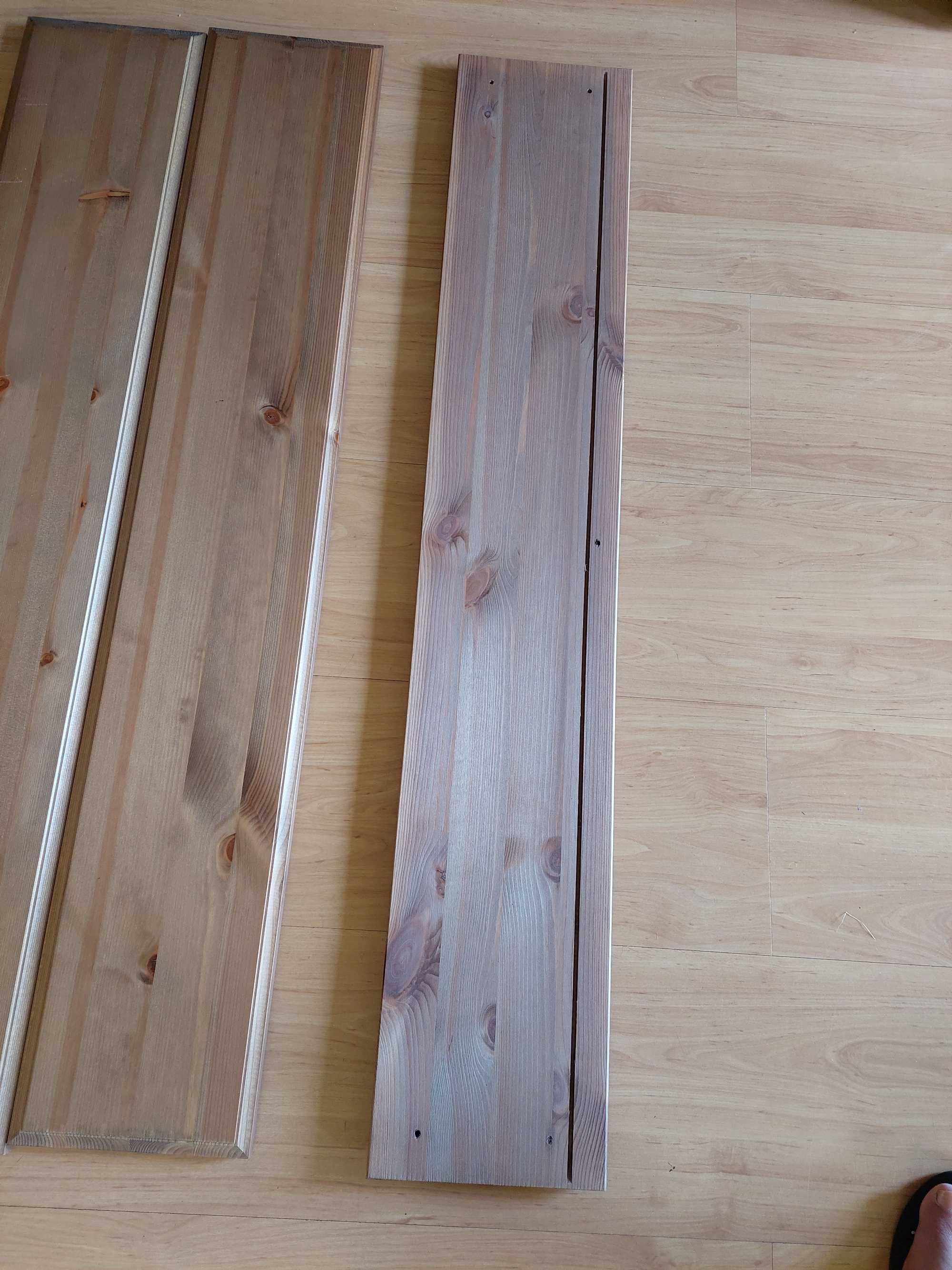 Ikea Pax Ulnes sosna patynowana lite drewno 99x17 boazeria panel