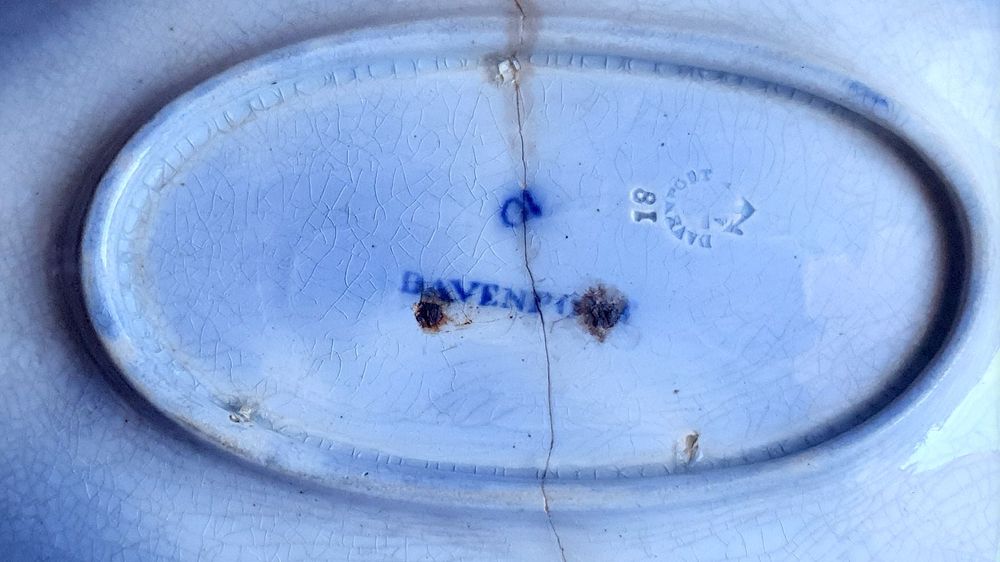 Concha para condimentos - Loiça Davenport - mais de 150 anos