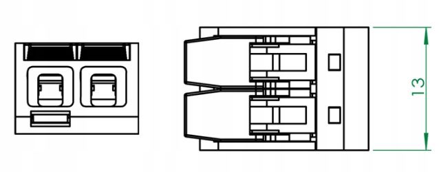 Szybkozłączka Elektryczna Do Kabli 2X0,14-4Mm X10