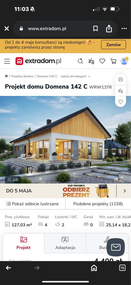 Projekt domu domena 142c