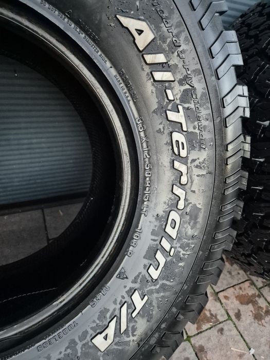 4x Opona, opony terenowe JEEP BFGoodrich All Terrain 33x12.5  r15