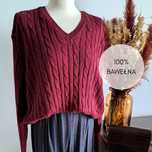 Sweter 100% bawełna oversize warkocz Superdry M 38