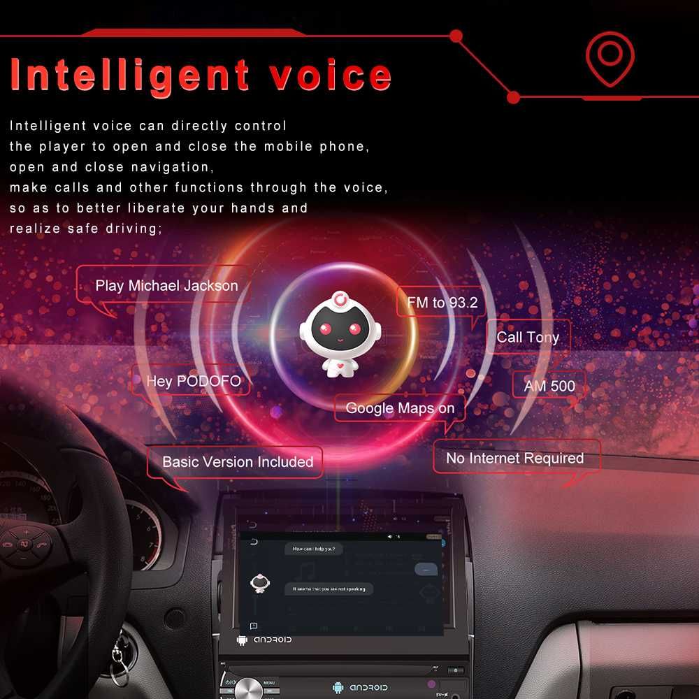 Radio ecrã 7  
Android, Wi-Fi GPS  2gb RAM  64gb