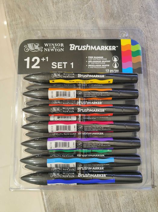 Zestaw Promarker Brush Winsor & Newton 12+1 szt NOWE