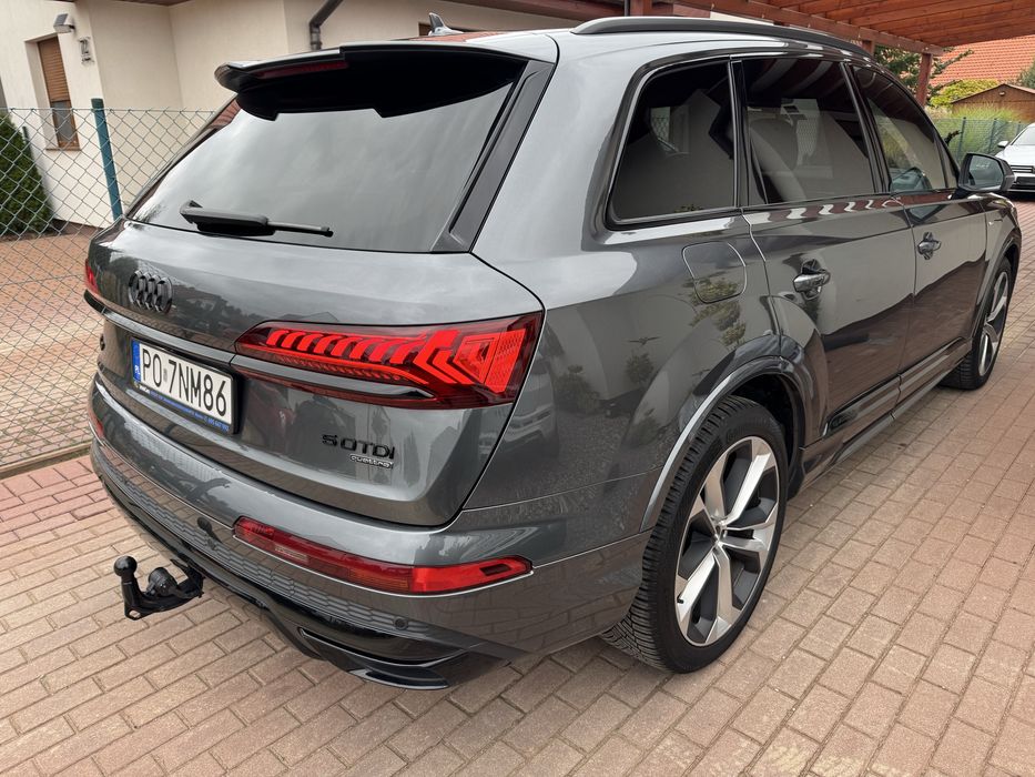 Audi Q7 50Tdi_Pneumatyka_Oś Skrętna_21 Koła_Panorama_Hak_Matrix_Salon!