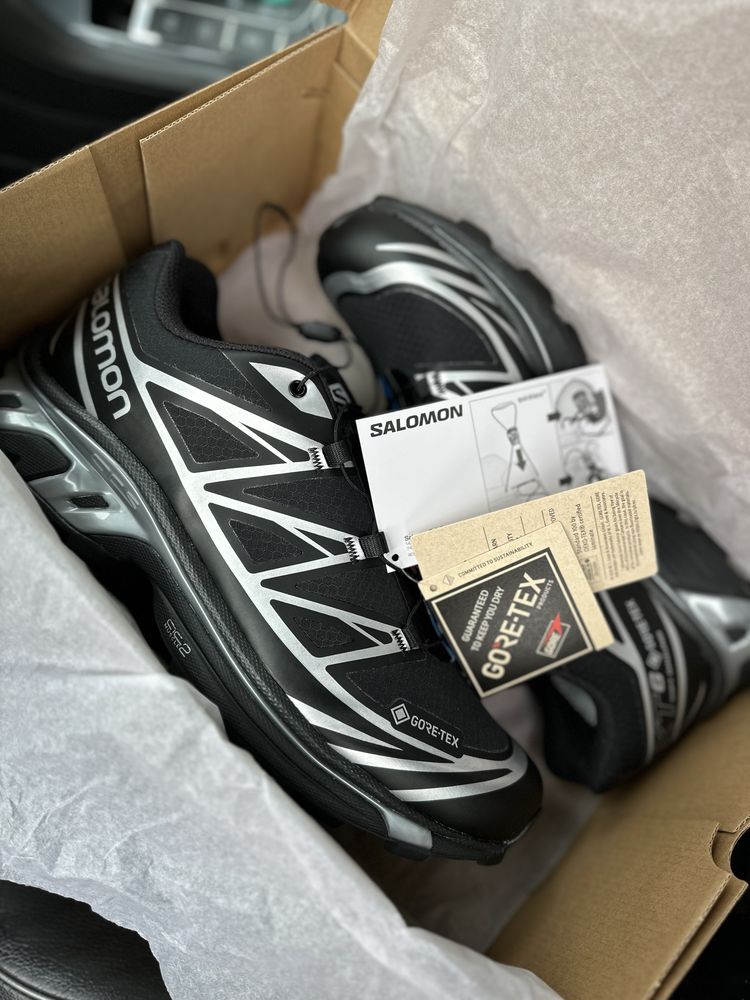 Salomon XT-6 Gore-Tex Black Silver L47450600