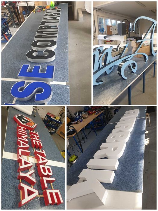 Kaseton reklamowy Litery 3D LED producent reklam Baner Logo Szyld