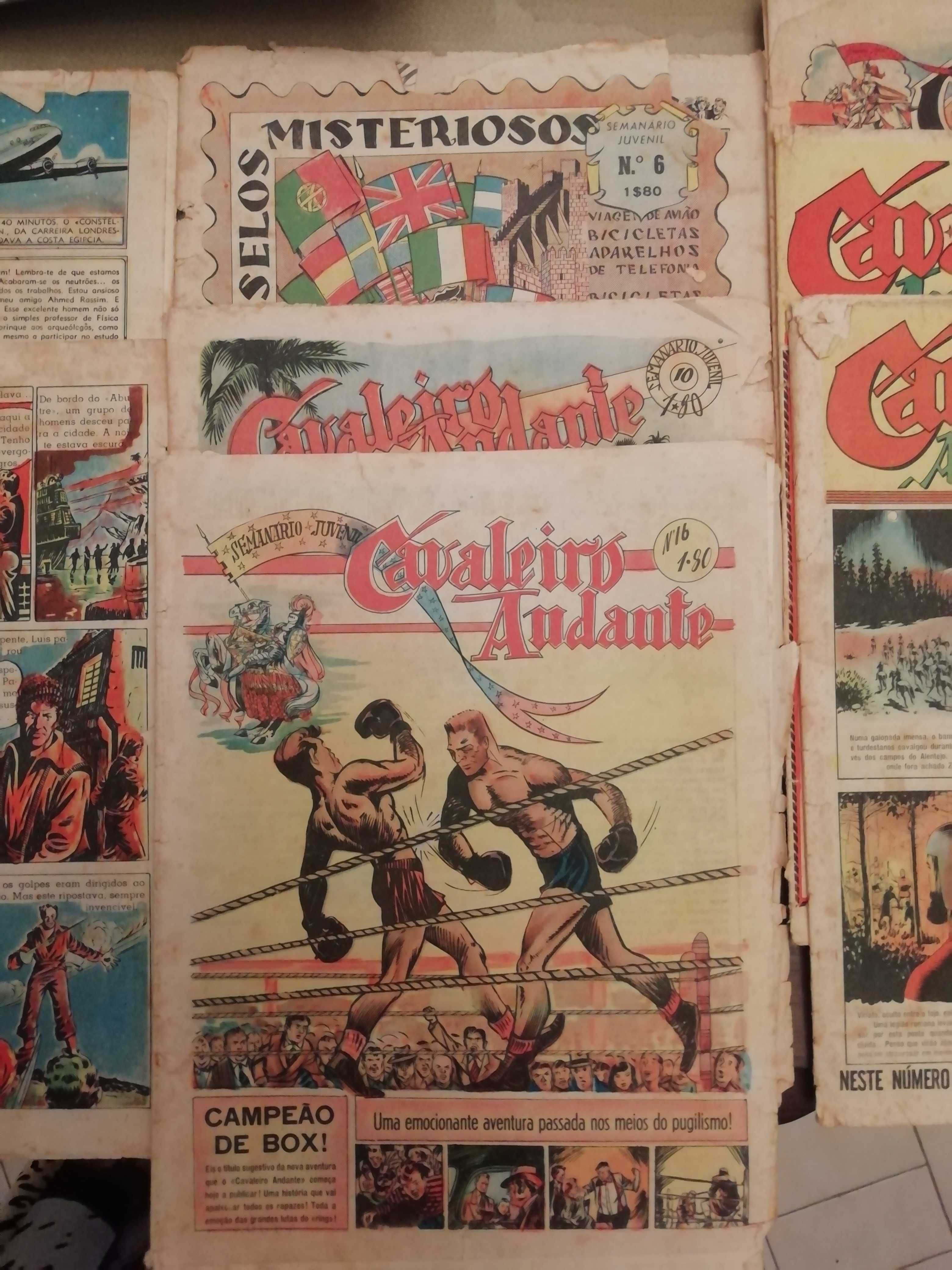 Cavaleiro Andante e Mundo de Aventuras-25 Jornais raros e antigos