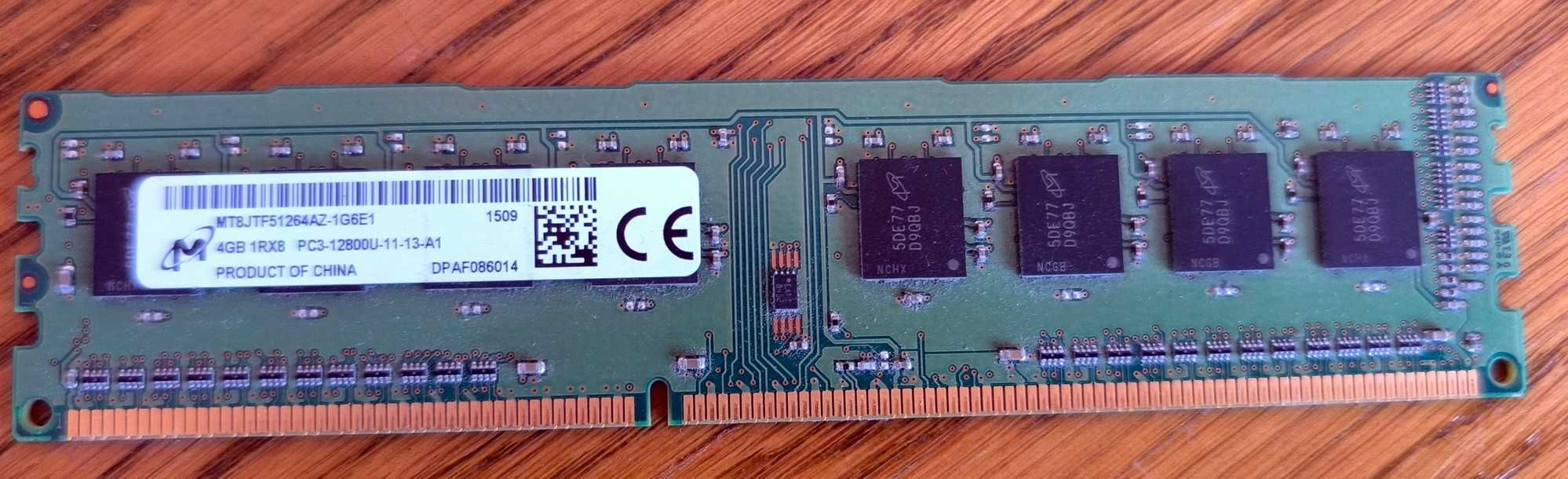 Pamięć RAM dwie kości po 4 GB DDR 3. W pełni sprawne.
