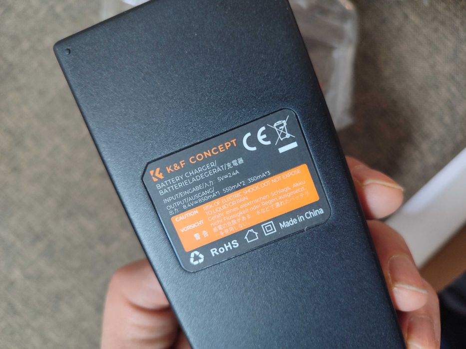 Зарядное устройство K&F CONCEPT LP-E6NH для Canon EOS R7, R6, R5, D6..