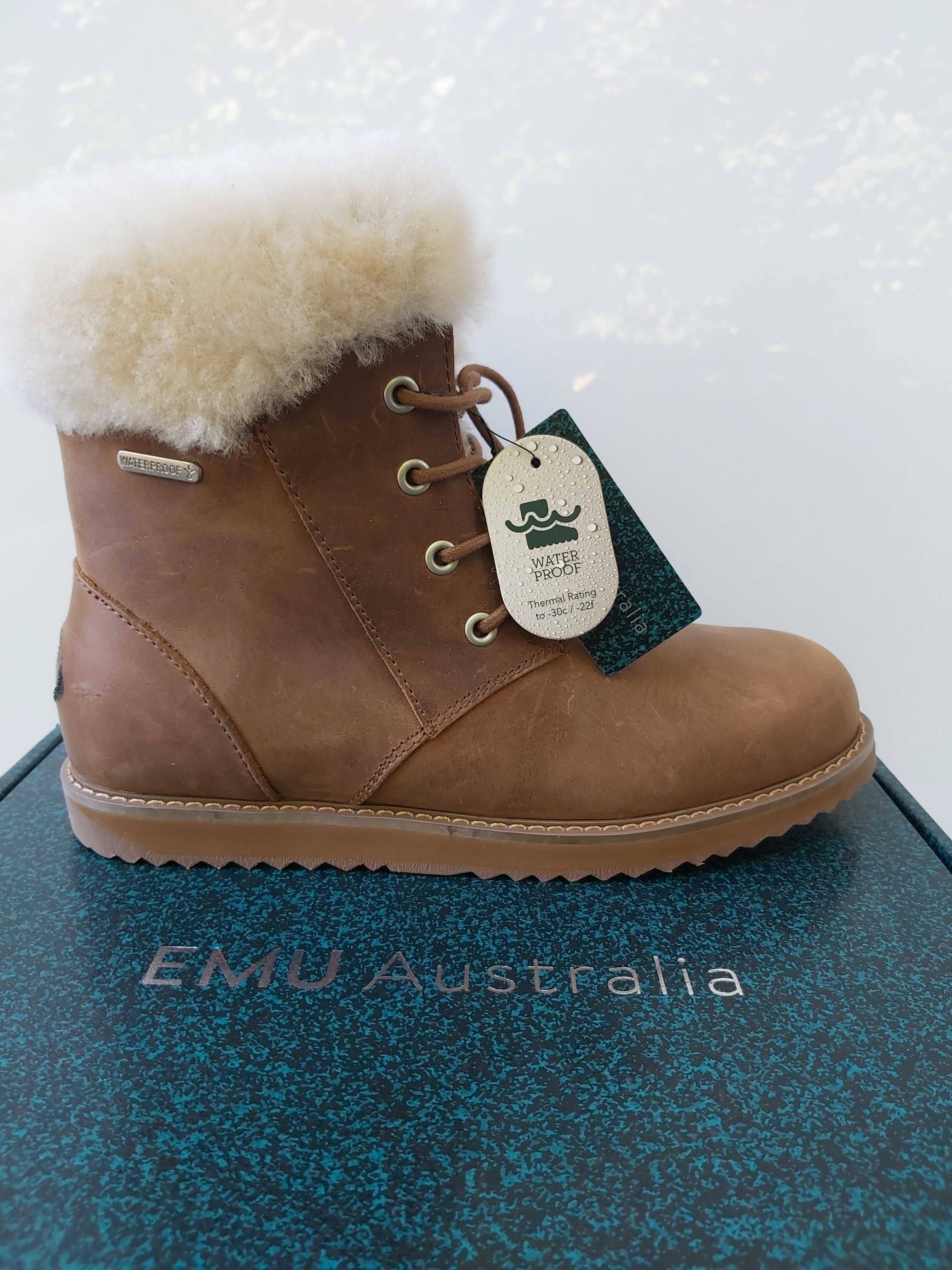 NOWE śniegowce EMU AUSTRALIA shoreline leather botki kozaki rozmiar 39