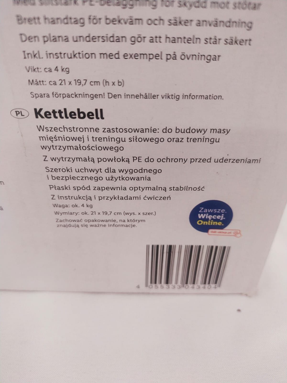Kettlebell 4 kg Crivit