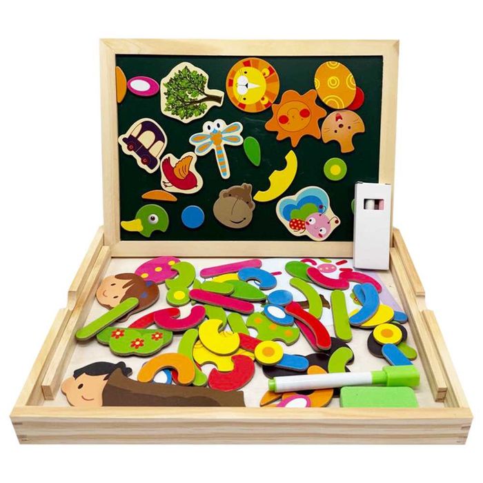 Дерев'яна іграшка Магнітна дощечка 2 в 1