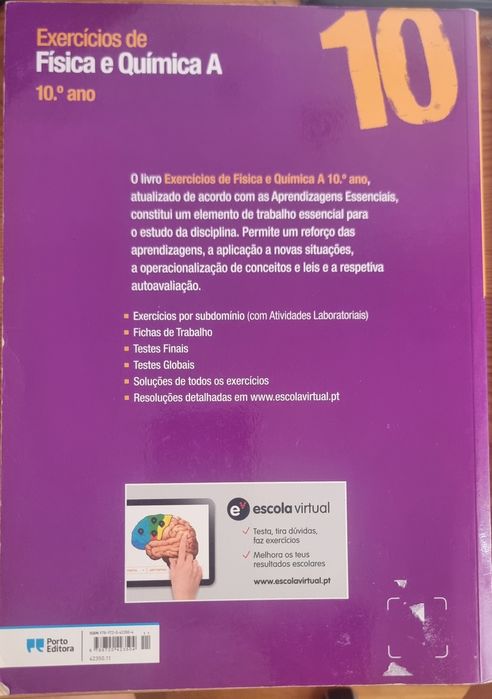 Livro Exercícios de Física e Química A 10º Ano Porto Editora