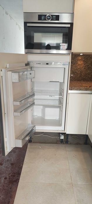 Kuchnia SieMatic Premium. Meble kuchenne Biały mat. AGD Bosch Siemens
