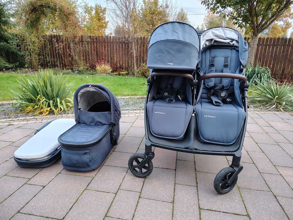 Wózek bliźniaczy Mast M.Twin X 2w1 (lepszy niż Valco Baby Snap Duo)