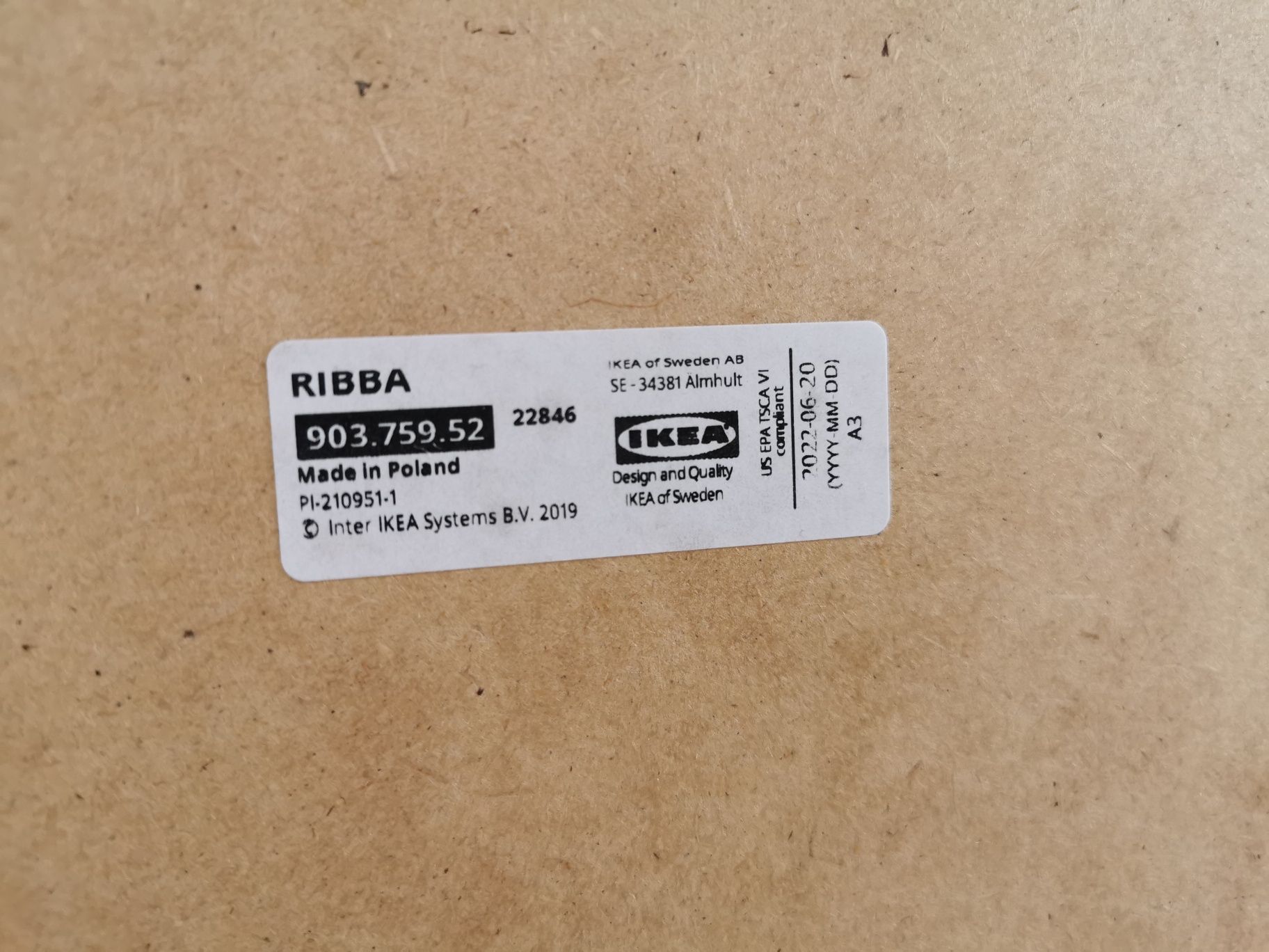 Czarna ramka IKEA