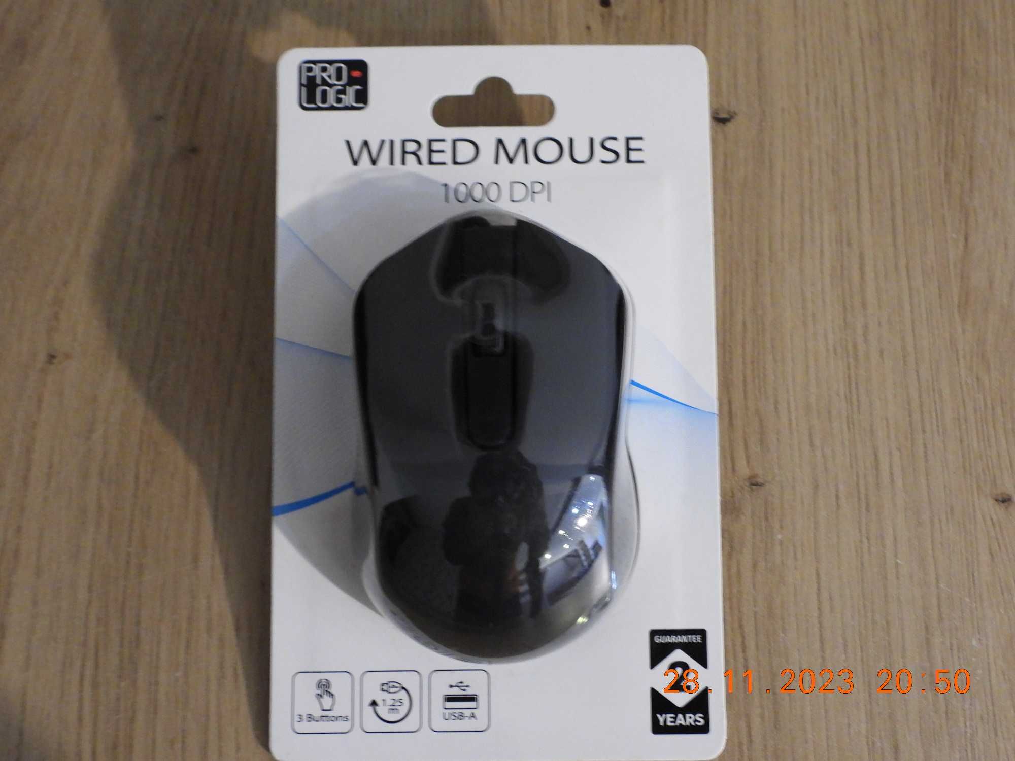 MYSZ Przewodowa PRO LOGIC Wired Mouse 1000 DPI