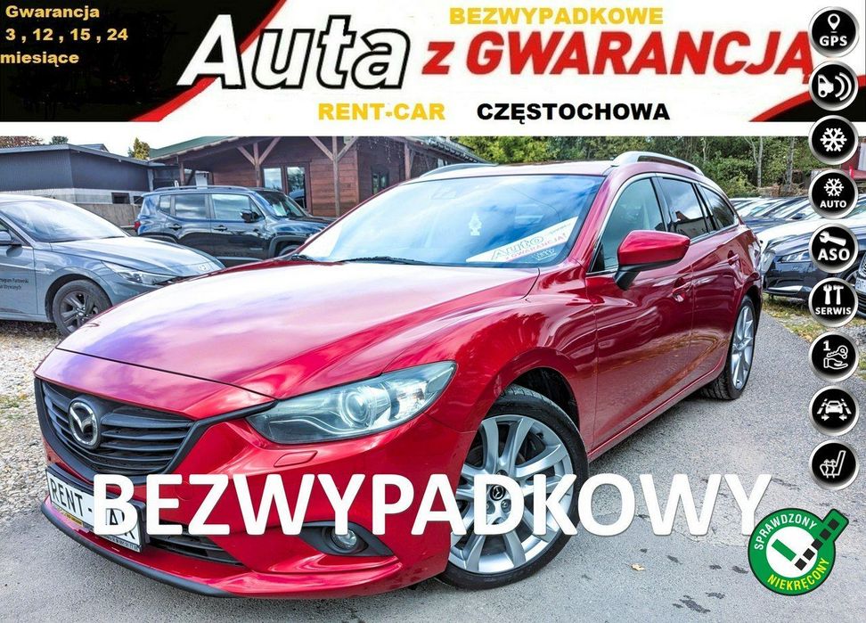 Mazda 6 2.2D*150PS*ZAREJESTROWANY*Bezwypadkowy Klimatronik *Serwis*GWARANCJA24