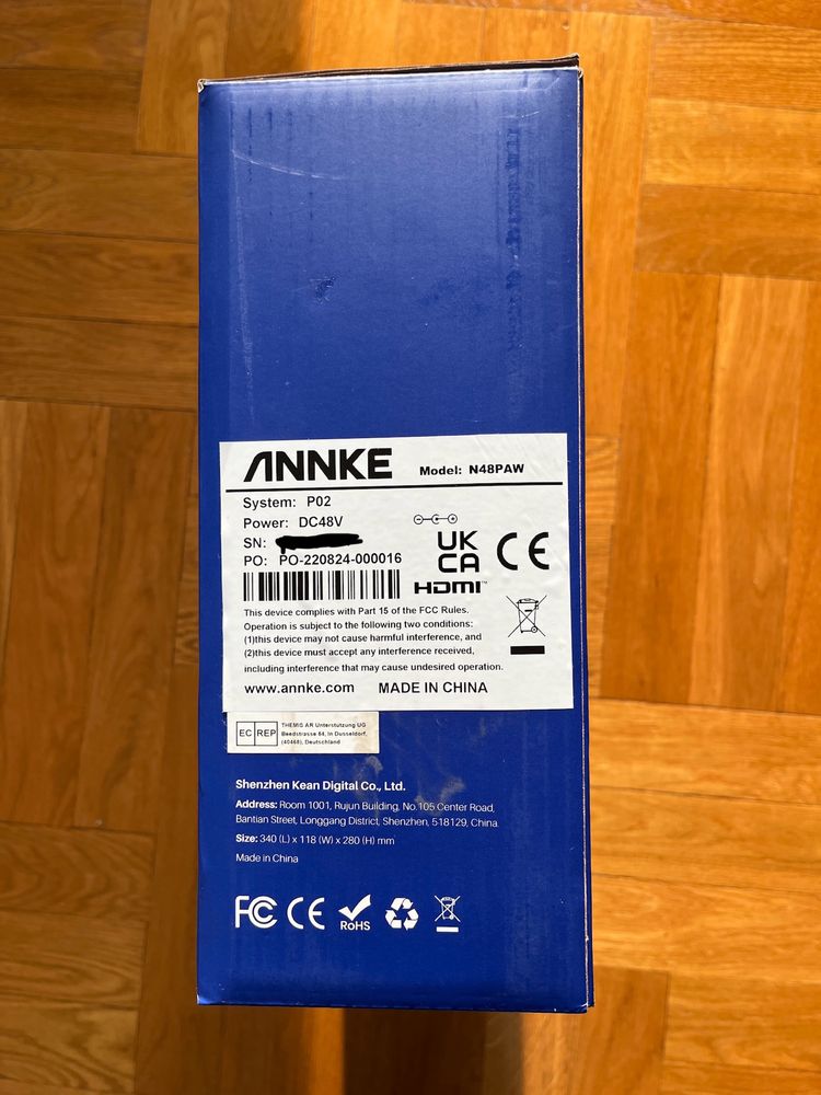 Annke N48PAW, z dyskiem 1TB - rejestrator IP 8 kanałówy 4K