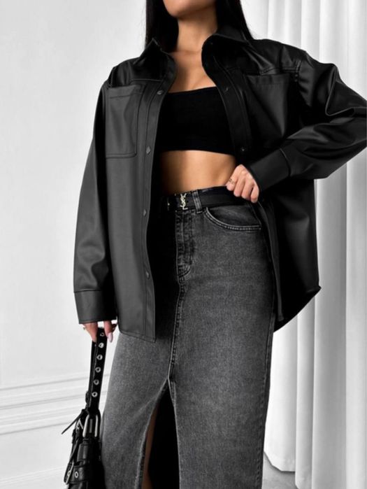 Стильна жіноча рубашка оверсайз