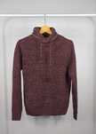 Męski sportowy sweter ciepły z kołnierzem Pull&Bear r.XS