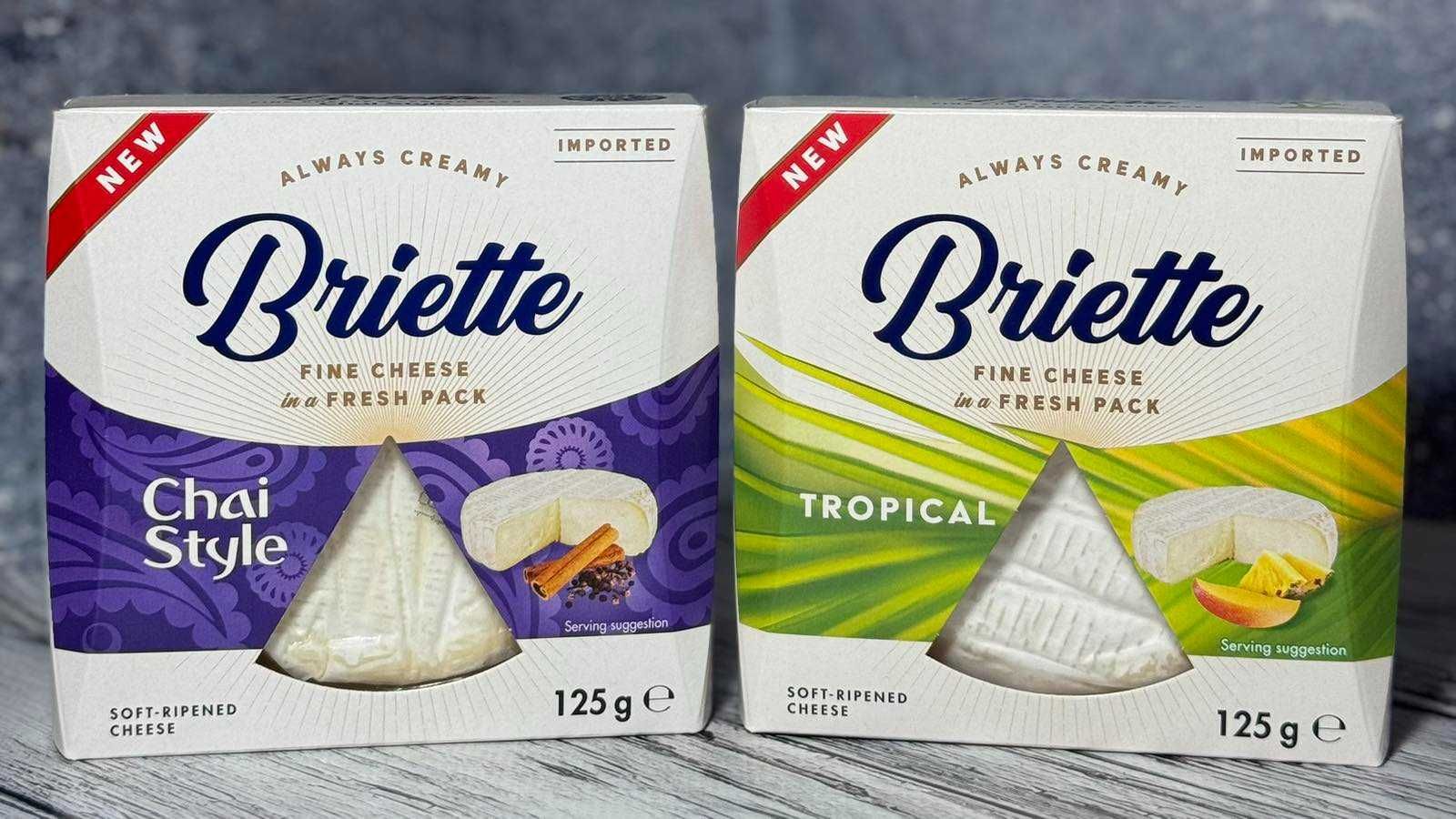 Сир Briette Chai Style і Tropical 125 г